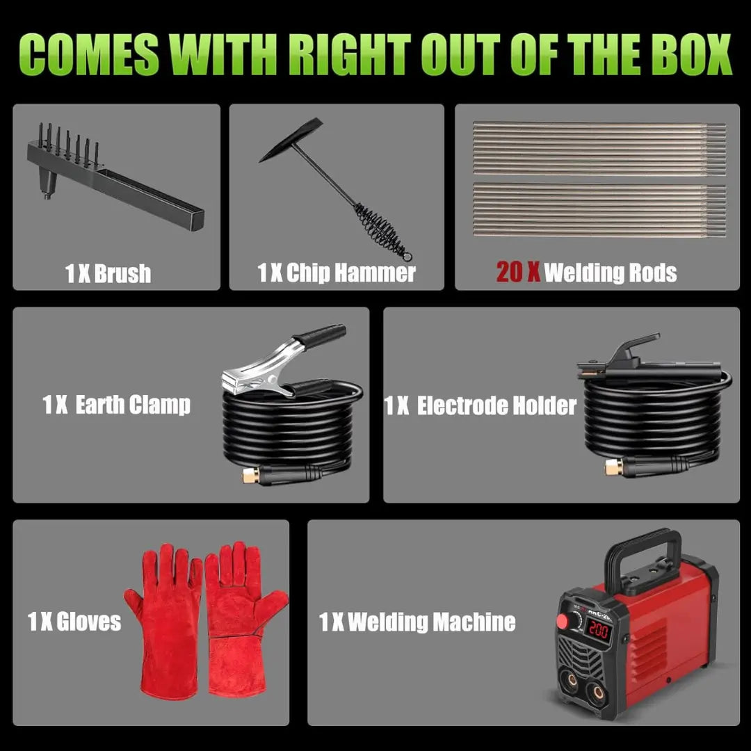 KAVRII PowerARC 300 - Compact 200A ARC Stick Welding Machine with IGBT Inverter Technologys