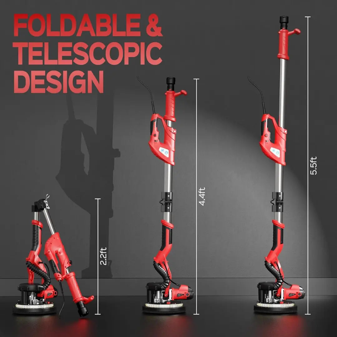 KAVRII TitanSander Pro™ High-Power 6-Speed Telescopic Wall & Ceiling Sander