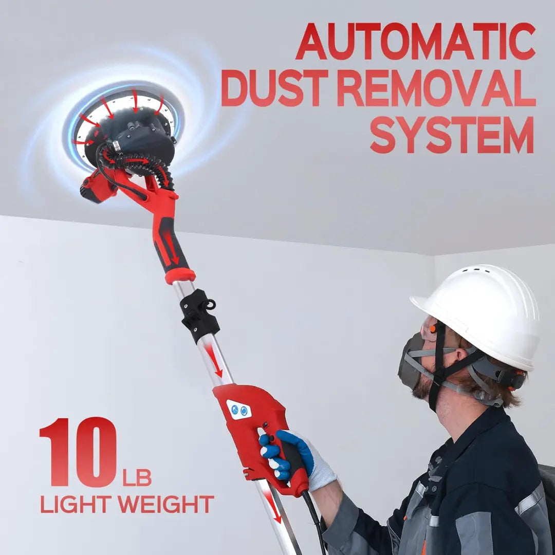KAVRII TitanSander Pro™ High-Power 6-Speed Telescopic Wall & Ceiling Sander