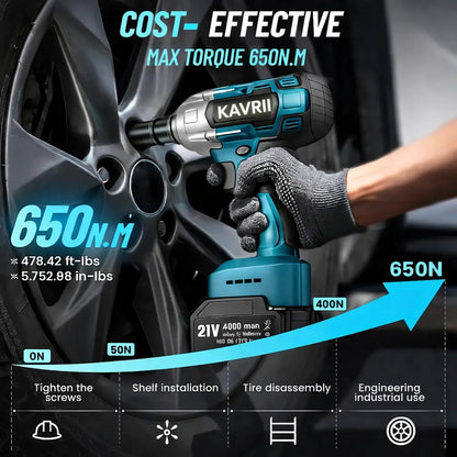 KAVRII TorqueX 650 Pro + FREE Battery + FREE Charger