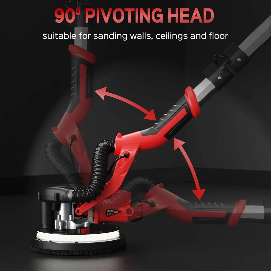 KAVRII TitanSander Pro™ High-Power 6-Speed Telescopic Wall & Ceiling Sander